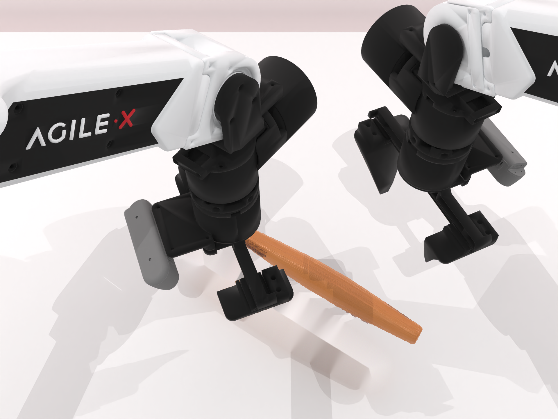 Counterfactual observation: the same robot pose with the target moved to the predicted grip position.